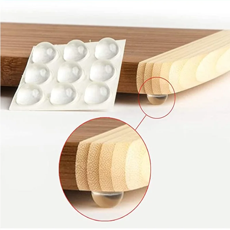 Silicone Bumpers 25/50/100pcs 18*10mm Self-Adhesive Anti-Slip