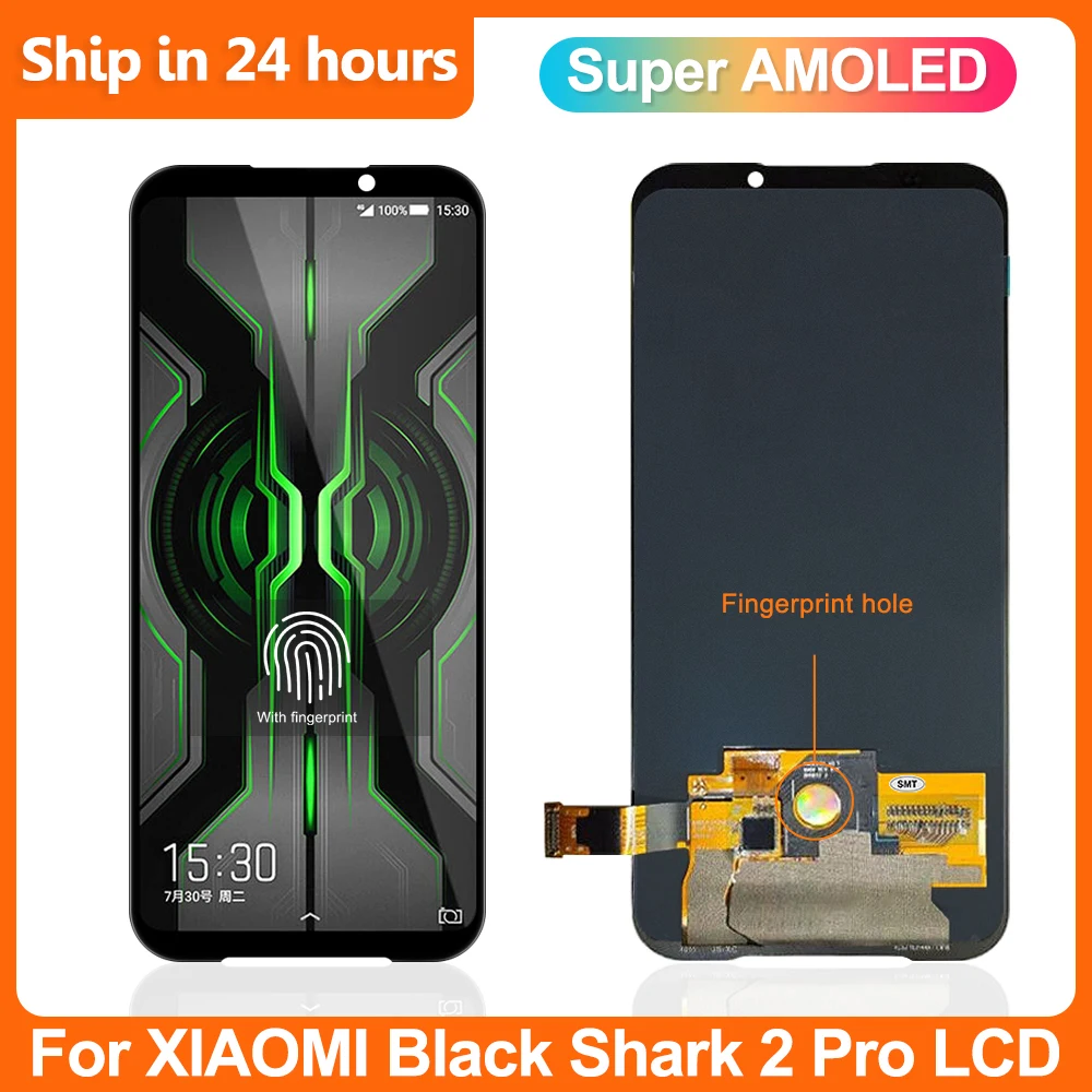 Schermo Super Amoled Per Xiaomi Black Shark 2 Pro Display Lcd 6.39 "Touch Digitizer Assembly Per Blackshark 2 Skw-H0 Dlt-A0 Lcd