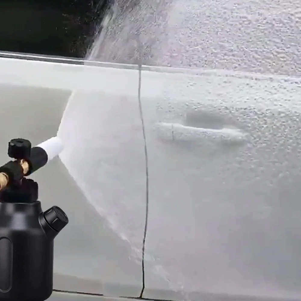 Car Wash Sprayer Foam Gun Cannon Car Wash with 1/4 Quick Male Connector Measuring Cup Design Adjustable Nozzle for Car Cleaning