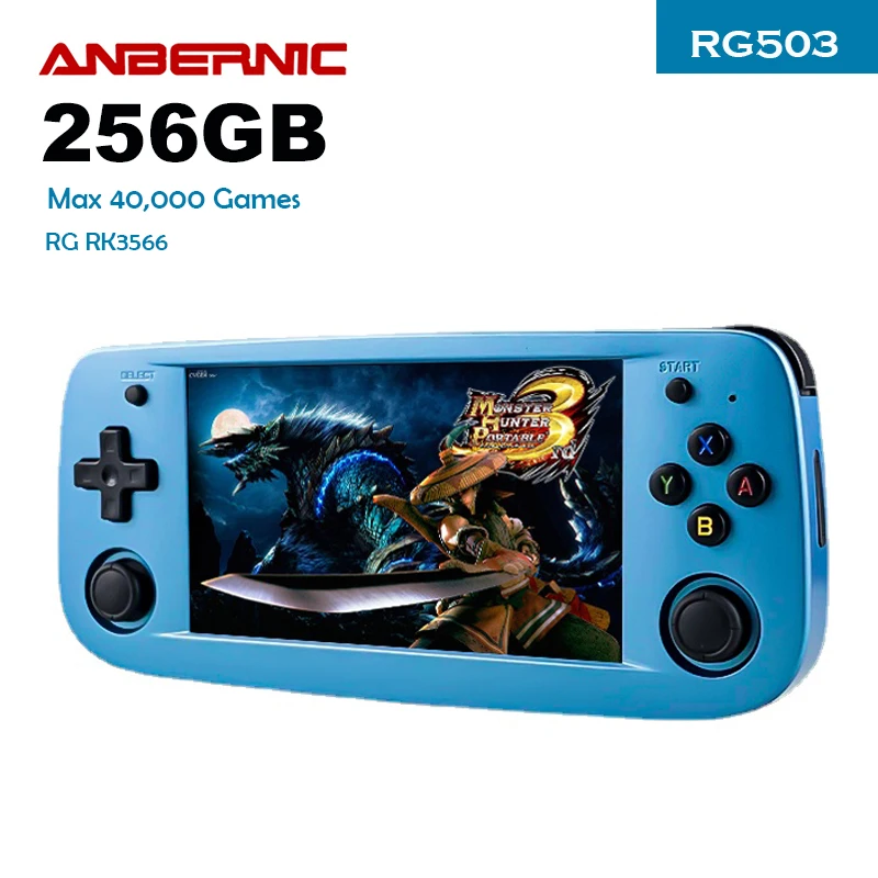 ANBERNIC RG503 console de jogos de código aberto pc streaming handheld PSP  Bluetooth identificador com TV