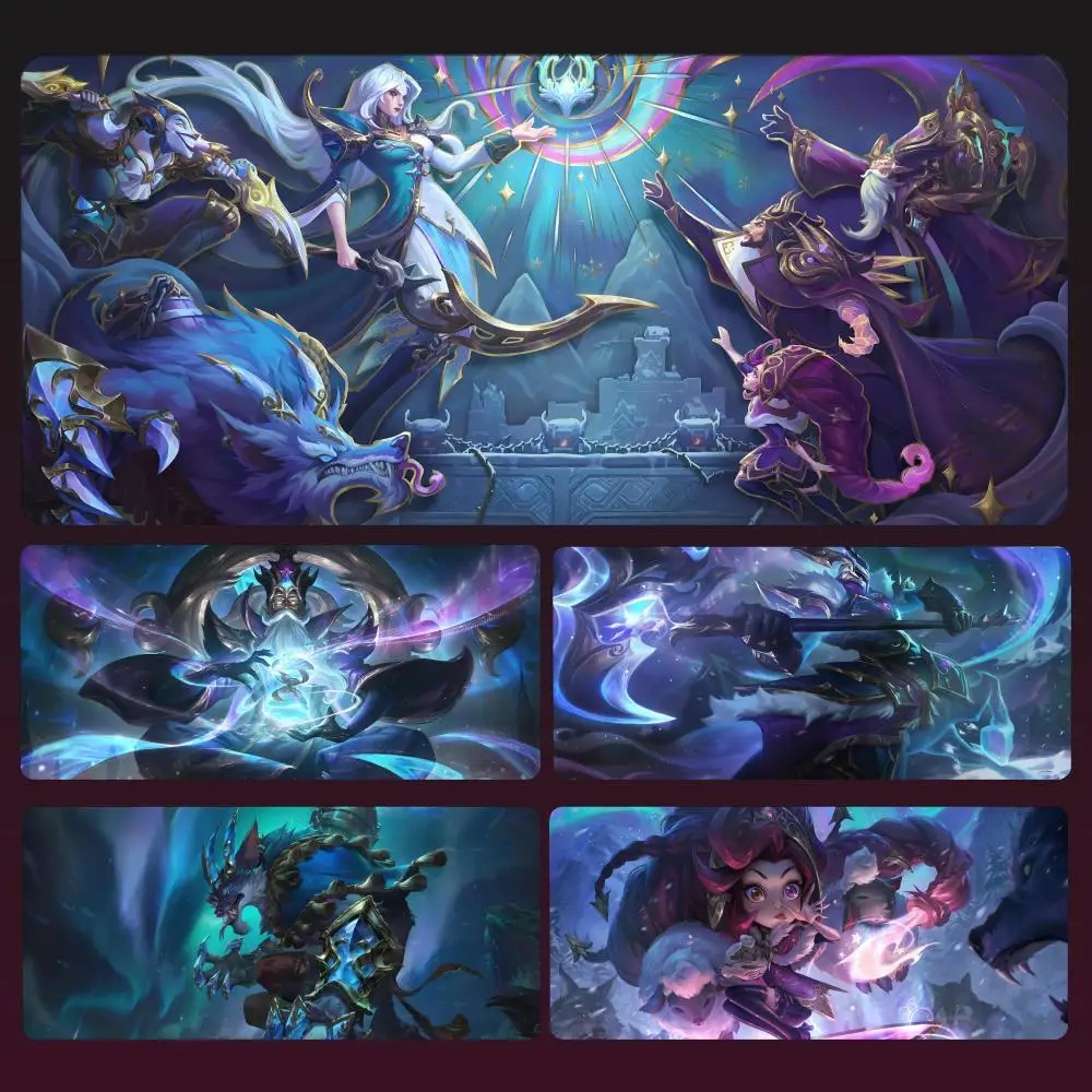 

Winterblessed League of Legends Mousepad Large Computer Gaming Accessories MousePads Desk Mats Anti-slip Laptop Soft Mice Pad