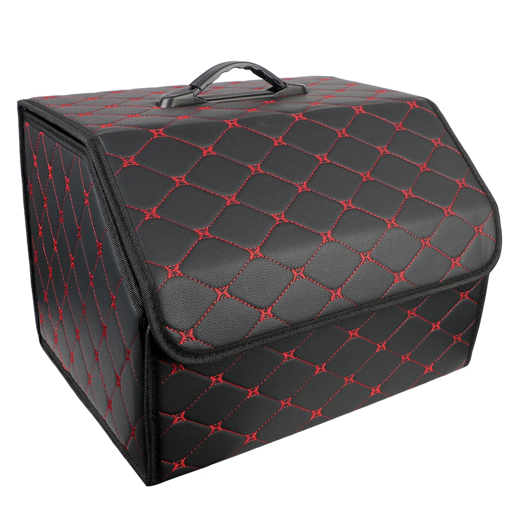 

Универсальная складная сумка для хранения автомобиля с крышкой, водонепроницаемая портативная Большая вместительная коробка для хранения автомобиля, органайзер для автомобиля