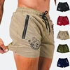 Men's Summer Printed Quick-drying Shorts With Double Side Zipper Pockets Designed For Running Basketball Training Fitness Shorts 1