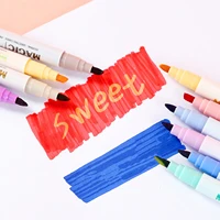 6/12 Colors Double-ended Magic Color Changing Highlighter Pen Diary Scrapbook Planner Painting DIY Doodles Graffiti Art Marker 2