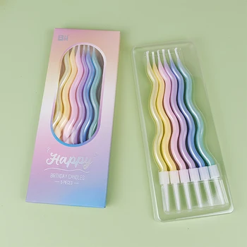Curved Birthday Candle Decor 1