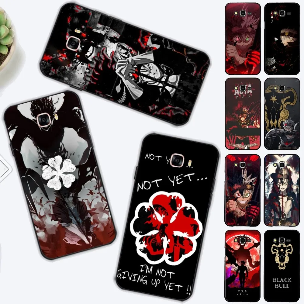 

Amine Black Clover Phone Case For Samsung J 7 plus 7core J7 neo J6 plus prime J6 J4 J5 Mobile Cover