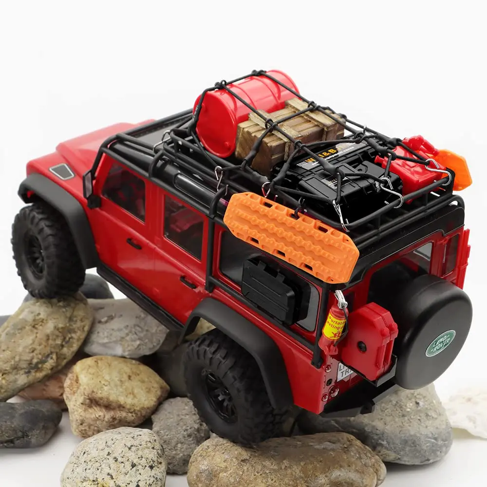 Kit Accessoires RC 12 pièces pour TRX4M SCX24 - Noir Orange