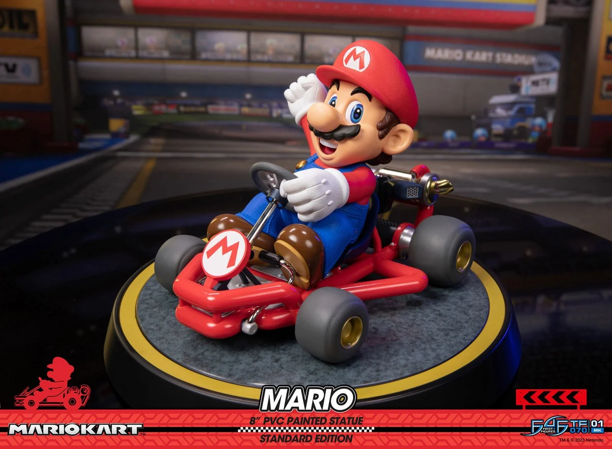  First 4 Figures Mario Kart: Mario Statue : Toys & Games