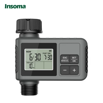 Insoma Automatic Water Timer Intelligent Irrigation Watering System Sprinkler Timer Garden Programmer Equipment IPX7 LCD Display 1