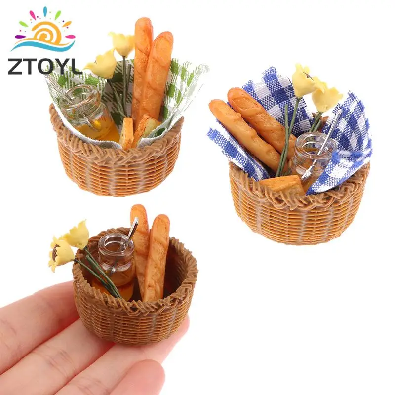 

1:12 миниатюрная корзина для кукольного домика, для домашнего пикника