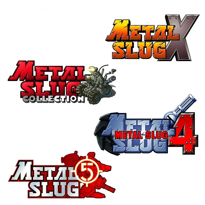 Cg Car Sticker Classic Game Metal Slug X Logo Adesivi Per Auto Vinile Impermeabile Antigraffio Finestra Tronco Cartoon Decalcomania Car Decor