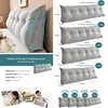 Super Soft Home Bedroom Triangle Bedside Filling Cushion Removable Washable Sofa Bed Back Support Tatami Pillow Lumbar Backrest 2