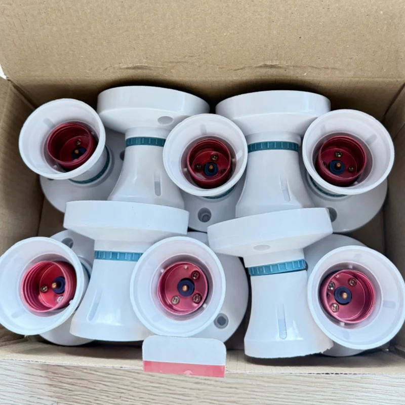 E27 Screw Socket Lamp Holder With High Temperature Resistant Roller Mouth Adapter Base Cap Socket Led Light Bulb Fixing Base