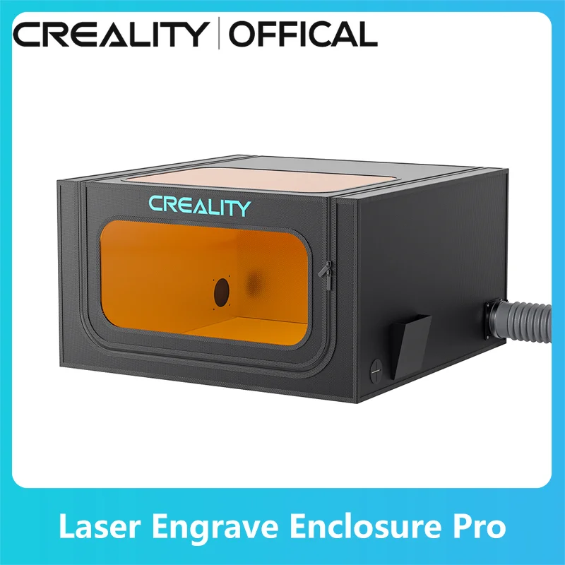 Creality Laser Engraver Enclosure Fireproof And Dustproof Protective Cover 700x720x400mm With Exhaust Fan And Pipe Fits
