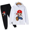 Kid Hooded Sportswear Pant Suit | Baby & Children Hoodie Set | Pokemon & Super Mario 2-Piece Outfit | Ages 2–14 4