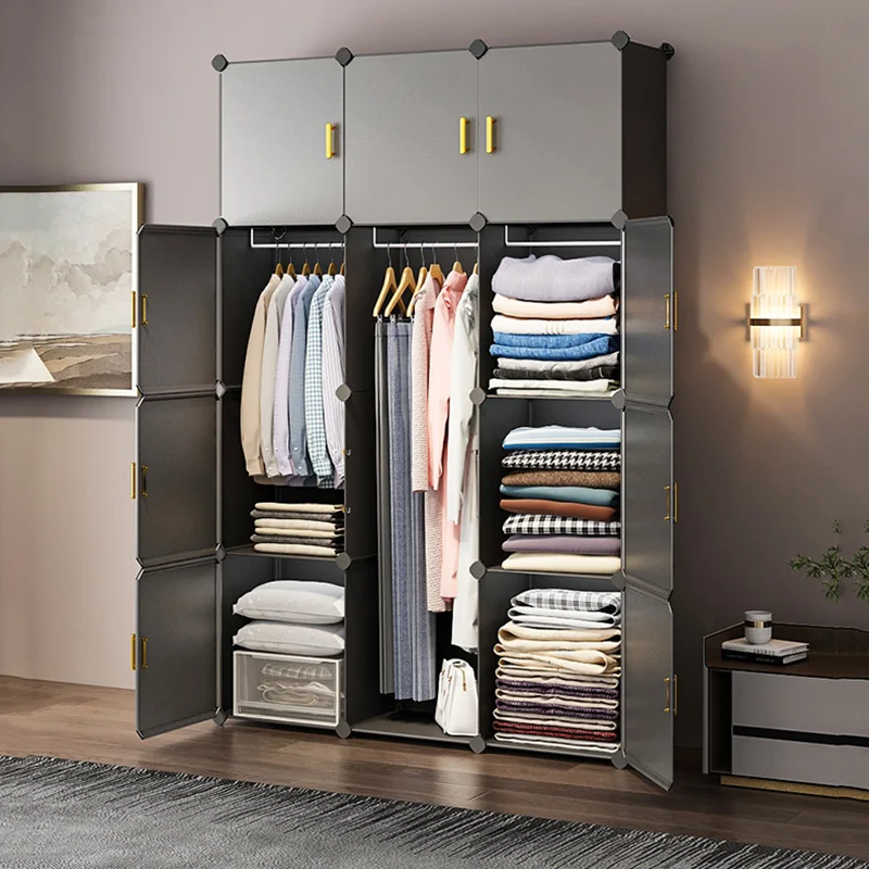 Clothing Rack Wardrobe Closet Storage Dresser Organizer Modular Wardrobes Chest Cupboard Cube Armarios Living Room Cabinets·