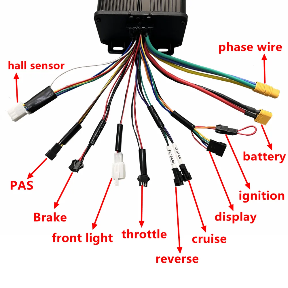 20inch 48-72v 2000W 170/190mm Rear Fat Bike Kit integrated wheel 2000w Electric Bicycle Brushless hub Motor Conversion Kit NBP