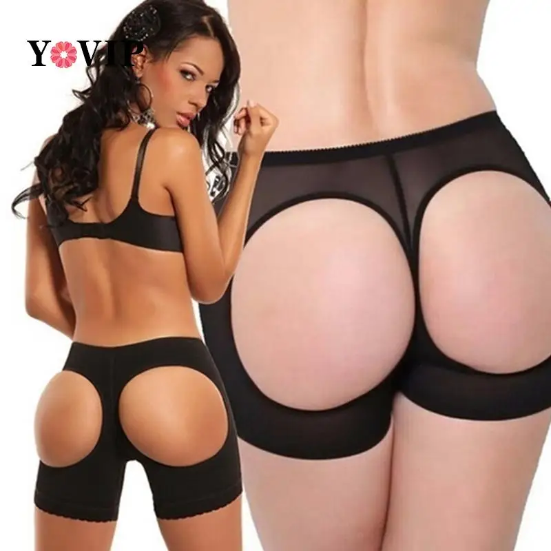 Fake Ass Butt Lifter Body Shaper Bum Lift Pants Buttock Enhancer Shorts Booster 