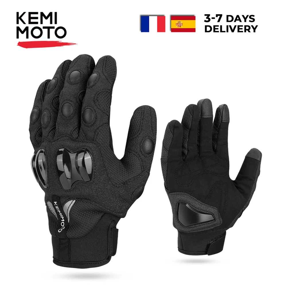 KEMI-Guantes de MOTO rcycle para hombre y mujer, manoplas con pantalla para verano - AliExpress y motocicletas