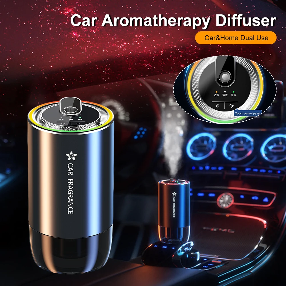 

Car Air Freshener Aroma Diffuser Starry Projection Light Essential Oil Diffuser with 3 Modes Auto On/Off Diffuser for Home Car