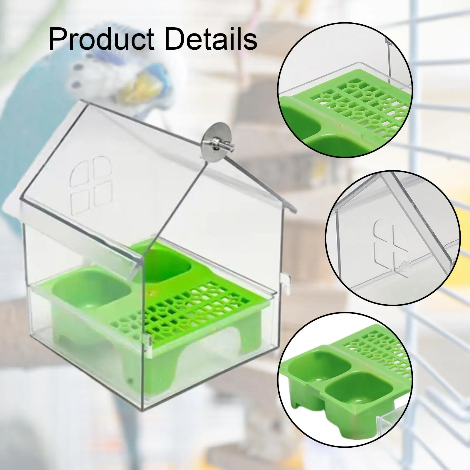 Bird Feeder Hanging Bird Bath Bird Bath Bowl House Bird Cage Accessories for Parakeets Small Bird Parrot Finches Lovebird Bird Feeder Hanging Bird Bath Bird Bath Bowl House Bird Cage Accessories for Parakeets Small Bird Parrot Finches Lovebird