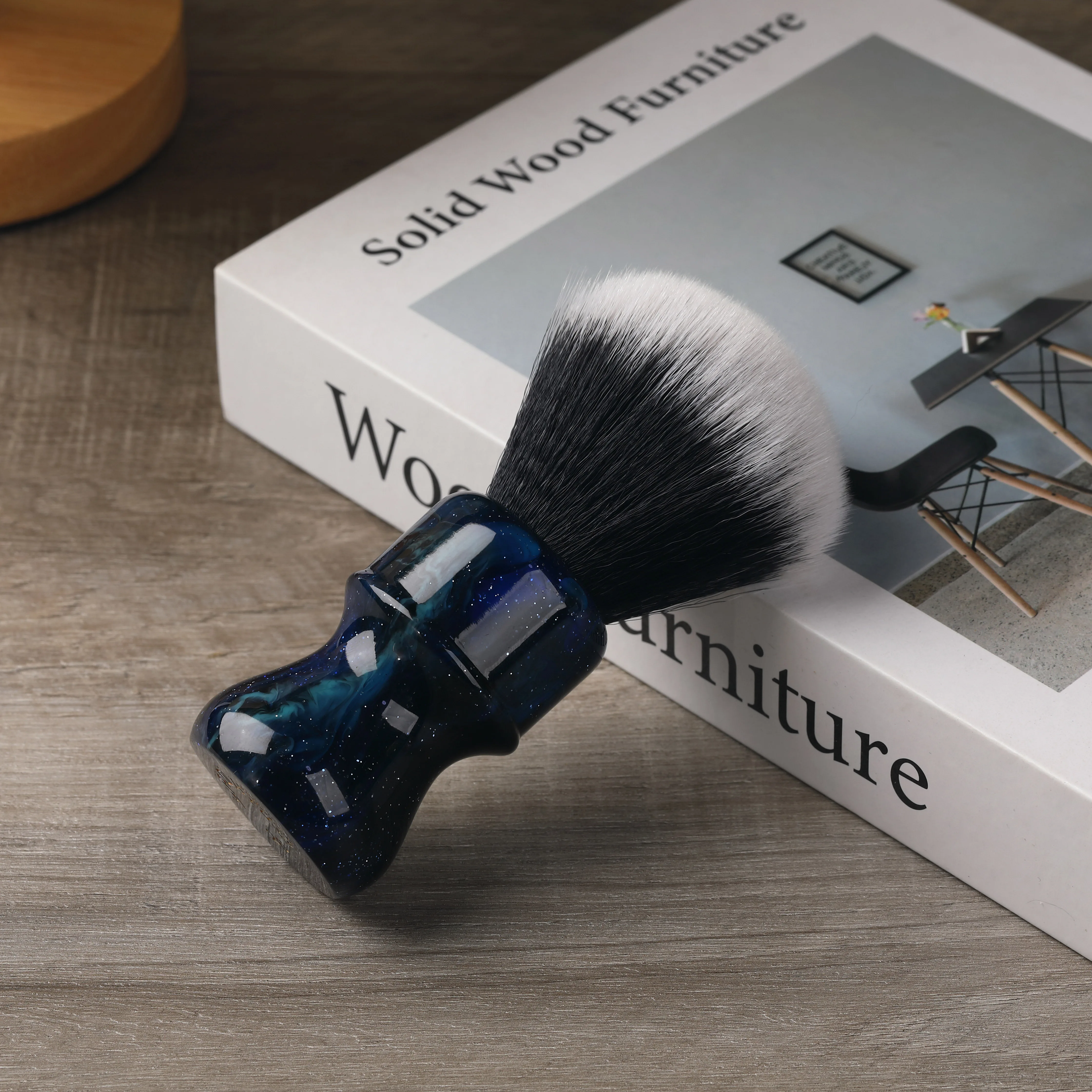 YAQI 26MM Mysterious Space Color Handle Tuxedo Shaving Brush For