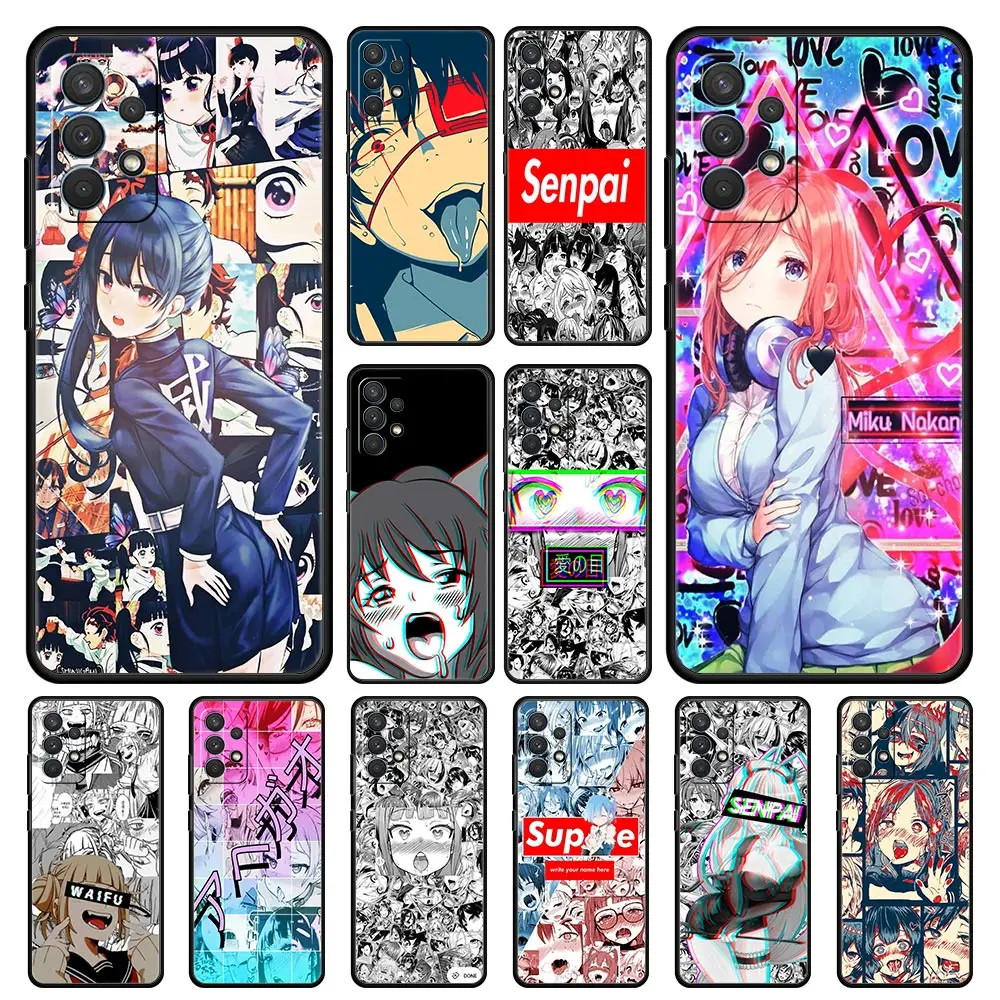 Ahegao Манга Девушка чехол для Samsung Galaxy A42 A32 A52 A72 A22 A02s A11 A12 A21s A31 A41 A51 A71 A91 A03s A13 мягкий |