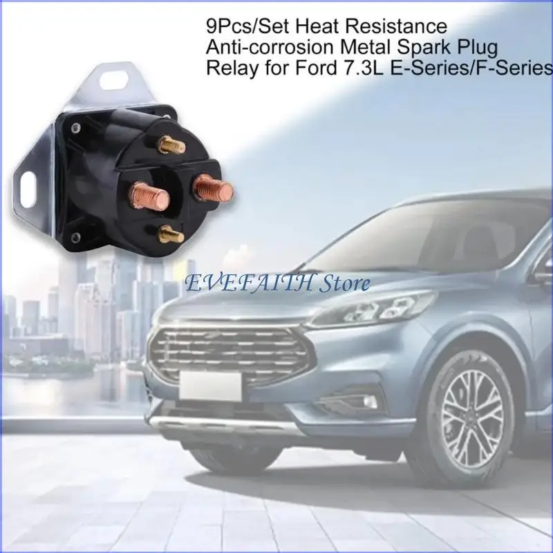 124B 글로우 플러그 릴레이 F-350 F-590 1825931C2용 솔레노이드 자기 스위치