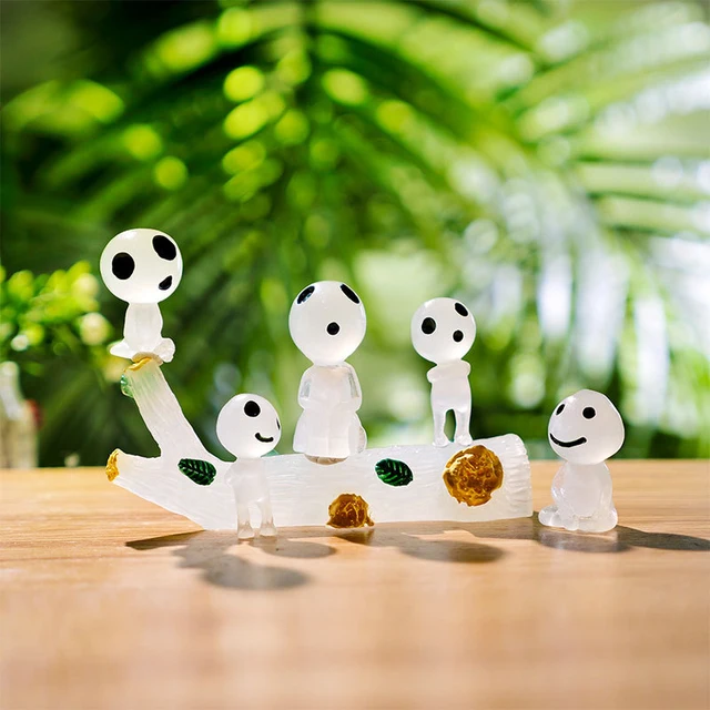 10Db Fényes Fa Elfek Mononoke Szeszes Italok Mikroszúság Idegen Figura Miniatűr Cserepes Táj Dísz Kerti Dekoráció - Image 5