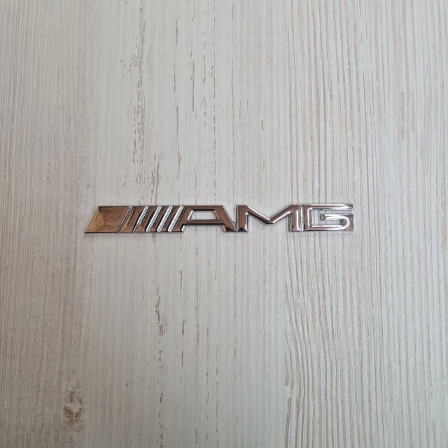 Lettering Amg Mercedes Benz Chrome Emblem For Mercedes Benz Logo