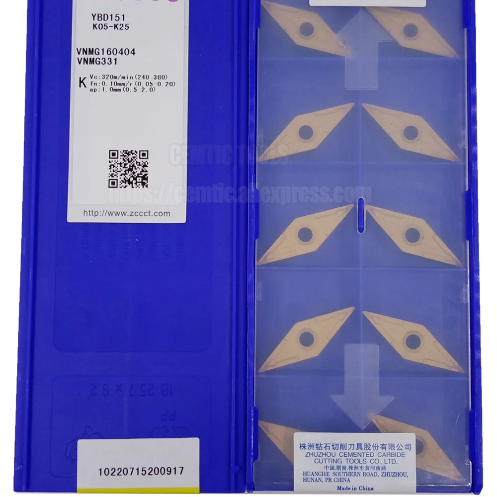 

ZCC CNC Alloy Blade VNMG160404 YBD151