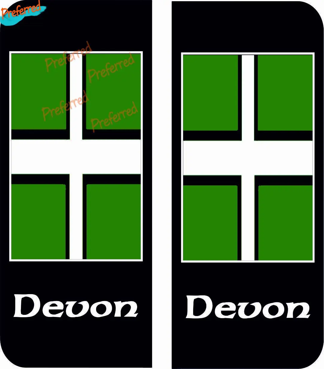 

Виниловая наклейка Devon с номером флага, внешняя виниловая наклейка, автомобильная наклейка X 2, виниловая крышка с царапинами, водонепроницаемая автомобильная наклейка из ПВХ