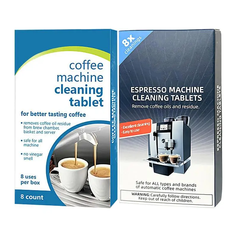 Coffee Machine Cleaning Tablets 8 Count Coffee Maker Pot Descaling & Cleaning Tabs Safe & Effective Descaling Tablets