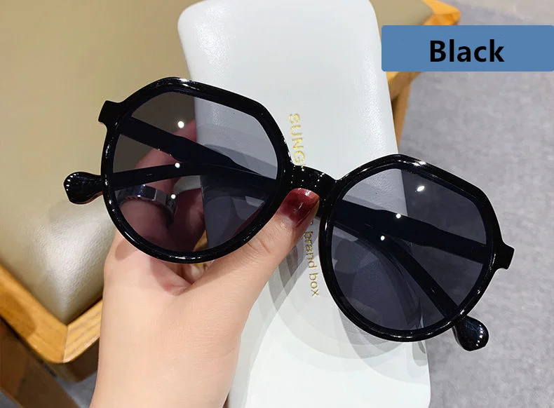 Round Frame Candy Color Cat Eye Sunglasses Women Retro Sun Glasses Trend Outdoor Streetwear Lovely Female Driving Eyeglasses big frame sunglasses Sunglasses