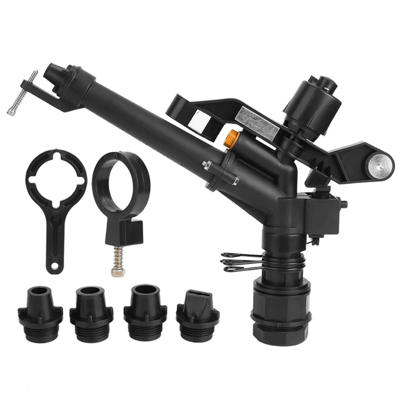 Garden Sprinkler Irrigation Sprinklers 1.5in to 1in DN25 Female Thread Adjustable 360 Degree Rotating Rocking Arm Sprinkler Farm Irrigation