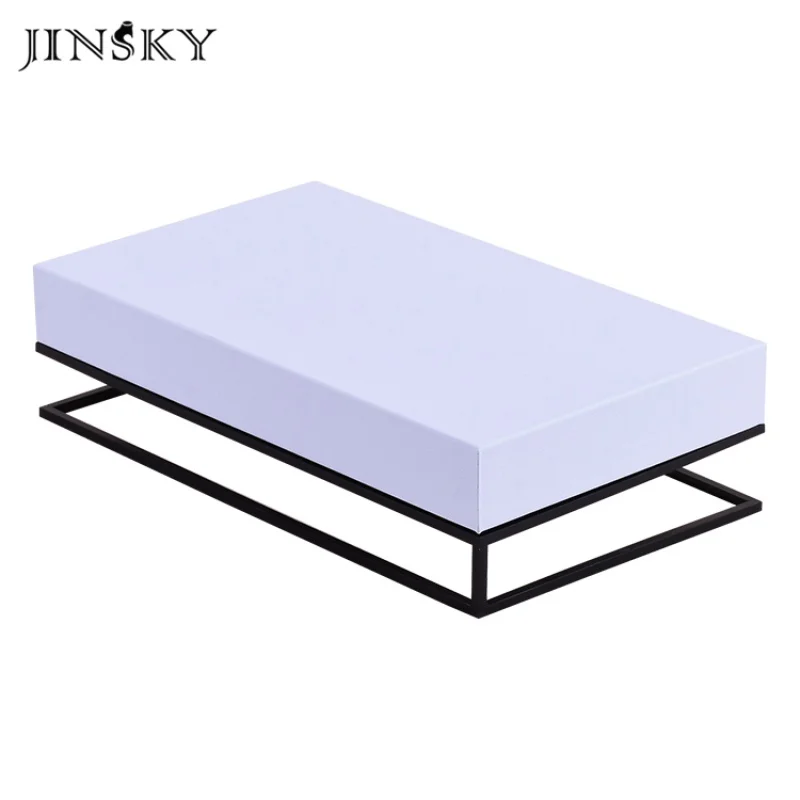 커스텀 Jinsky 커스텀 로고 PU 가죽 반지 귀걸이 목걸이 팔찌 펜던트, 주얼리 디스플레이 스탠드
