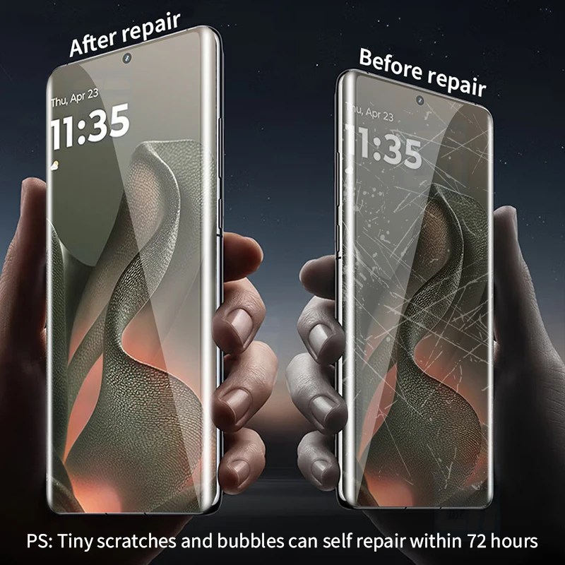 Full Curved Hydrogel Screen Protector, 2-4 Piece Set