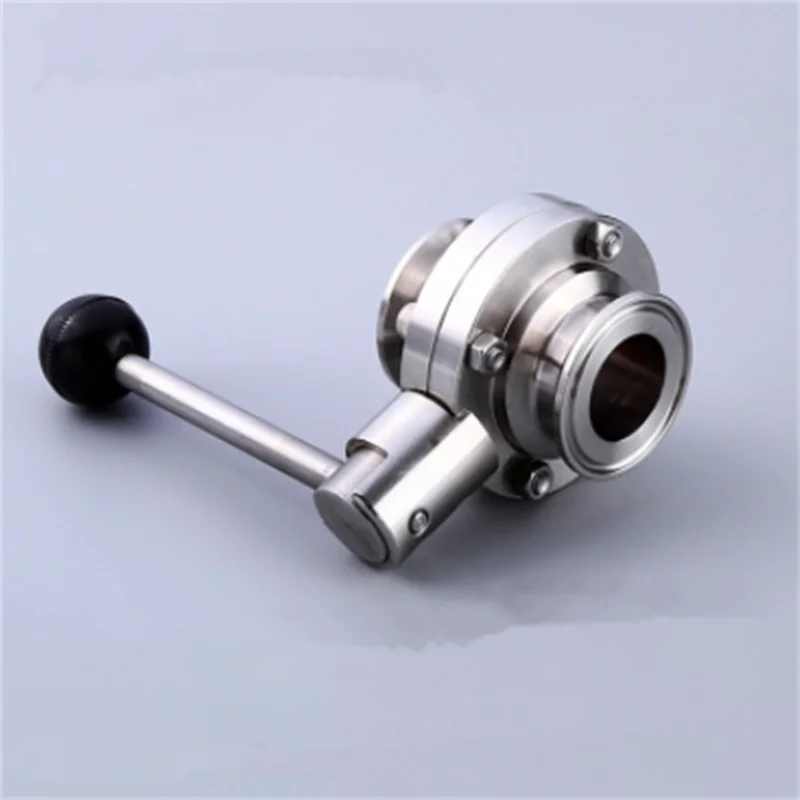 

3/4" 19mm SS304 Stainless Steel Sanitary 1.5" Tri Clamp Butterfly Valve Brew Beer Dairy Product