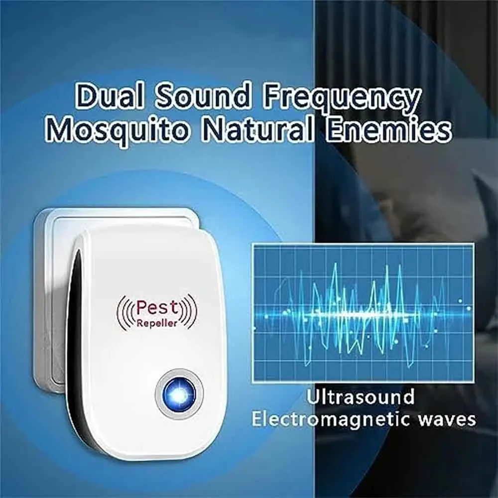 Ultrasonic Pest Repeller Insect Bug Repeller Long Range Pest & Insect ...