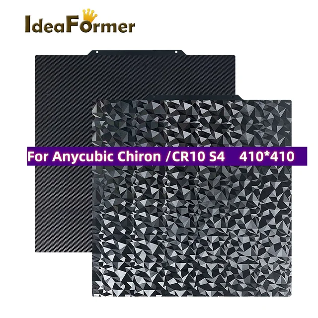 YourDroid PEI FlexPlate 410x410mm – Magnetische Druckoberfläche Für 3D-Drucker, Hitzebeständig, Einfache Modellentnahme Durch Biegen, Selbstklebend Montiert