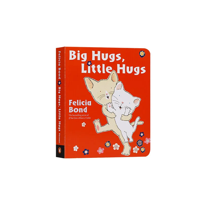 

Milu Original English Big Hugs Little Philomel Books Children's Board Book Emotional Expression Picture