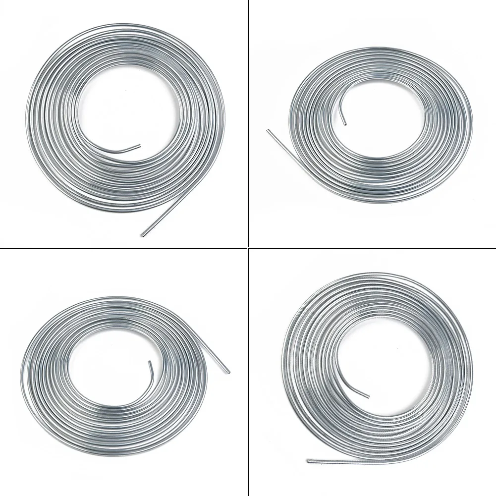

25ft 3/16 Car Roll Tube Coil OD Brake Pipe Hose Line Piping Tube Tubing Anti-rust With 16PCS Tube Nuts Brake Line Kit
