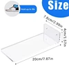 2pcs/6pcs Floating Sneaker Shelves Wall Mounted Shoe Display Stand Transparent Acrylic Shoe Rack For Bedroom Living Room Storage 6