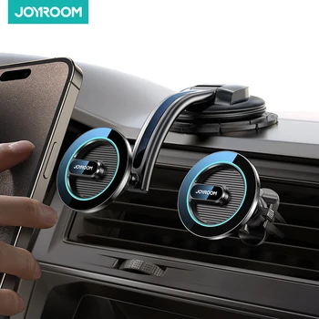 Joyroom Magnetic Phone Holder for Car owerful Magnets & Military-Grade Suction Car Phone Holder Mount Dashboard Windshield