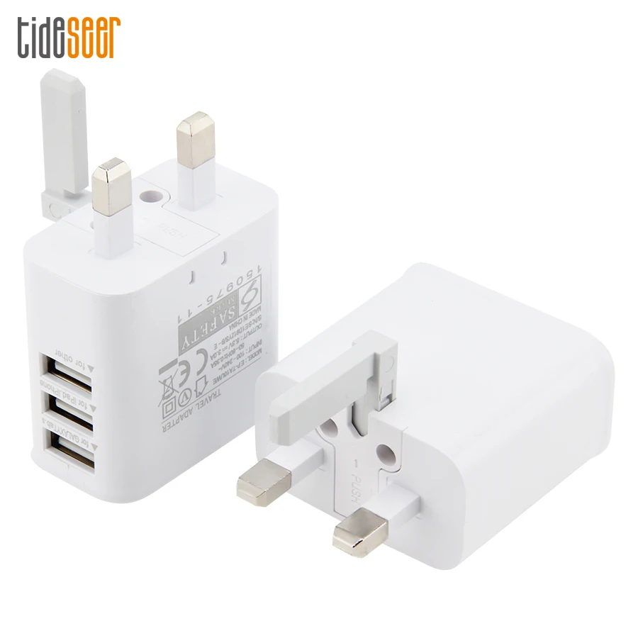 

Сетевое зарядное устройство с 3 USB-портами, 500 шт.