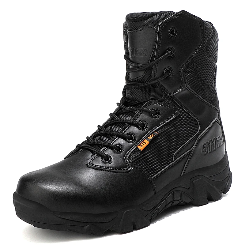 2023 Men's Winter High Top Boots Waterproof Anti slip Warm High Top Large Men's Cotton Shoes Outdoor Training Shoes