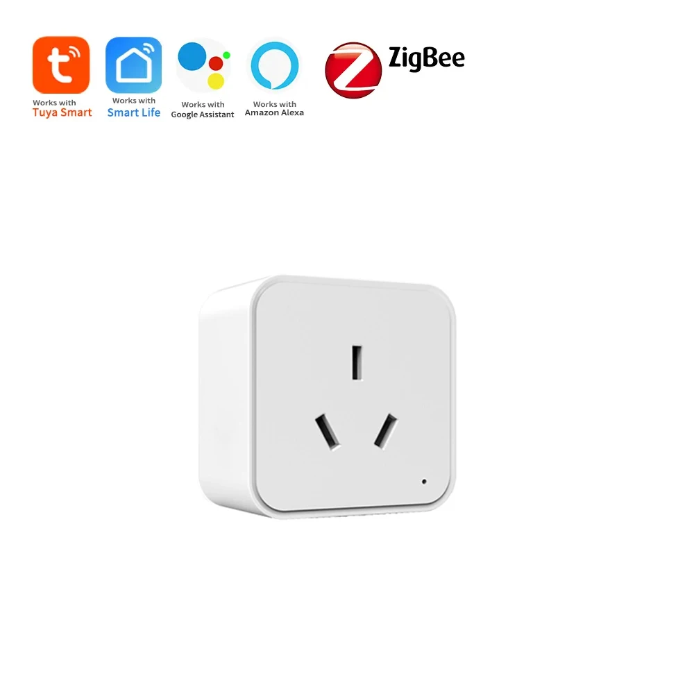 Zigbee 3.0スマートソケット AUスマートプラグ Tuyaアプリ制御 電源コンセント エネルギーモニター対応 Alexa Google Homeアシスタント Z2M