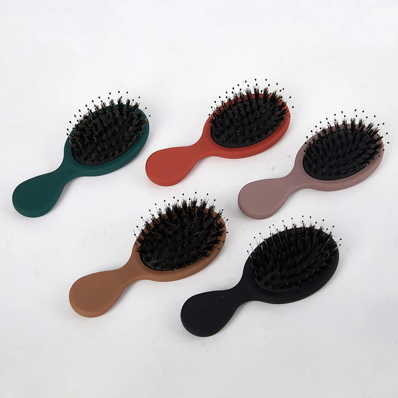 Bristle Round Brush Small Mini Round Hair Brush new premium nylon Bristles  2 pc