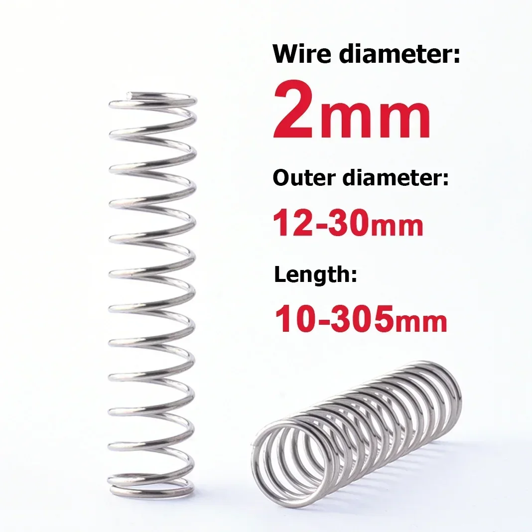 (線径比較用）ステンレス圧縮コイルバネ（外径と長さが同じで線径のみ異なるバネが１本ずつ） 5個入り パソコン・周辺機器 (線径比較用）ステンレス圧縮コイルバネ