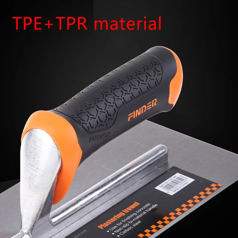 28cm/11in Carbon Steel Trowel Multipurpose Finishing Trowel Set Rubber Handle Suitable for Masonry Tile plastering trowel grout trowel concrete trowel